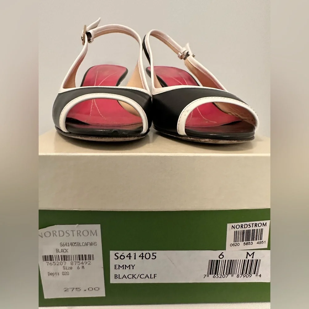 Kate spade open toe sling back kitten heel size 6M